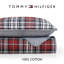 Ensemble de courtepointe réversible en coton bleu tartan Tommy Hilfiger-117430503-117430500