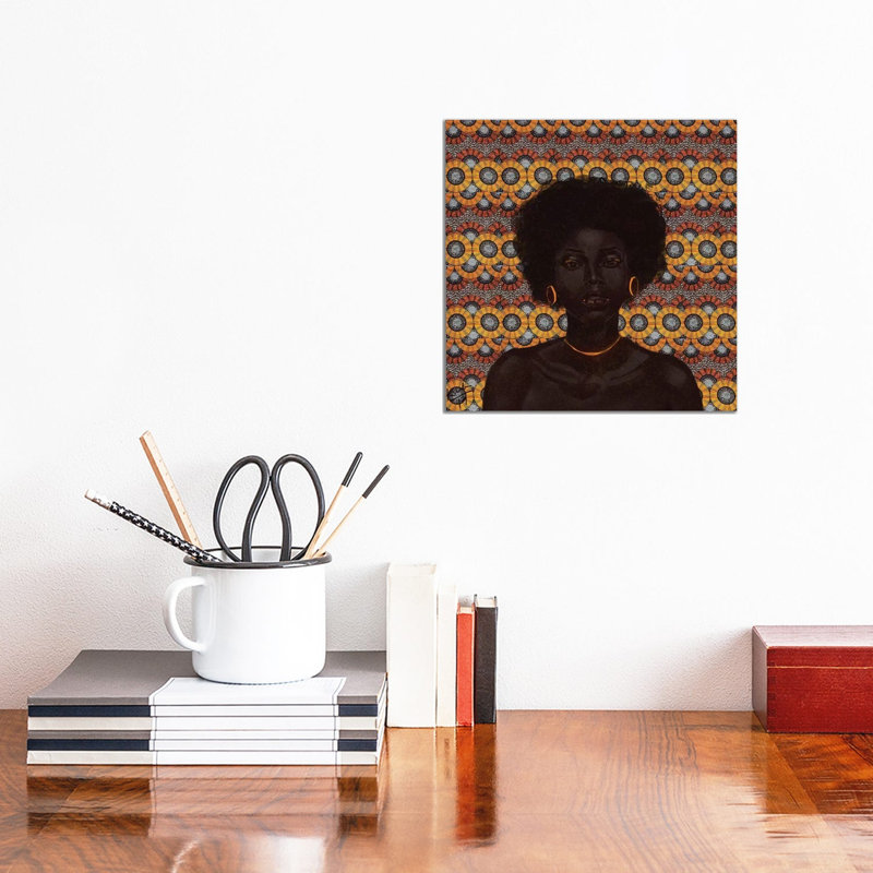 Gold II by Adekunle Adeleke - Wrapped Canvas Gallery-Wrapped Canvas Giclée, 30.48 cm H x 30.48 cm W