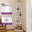160 H × 35 W Corner Shelf Unit，Modern Ladder Shelving Unit-400915852