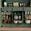 Armoire à thé de style français rétro