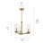 14" 3-Light Convertible Semi Flush