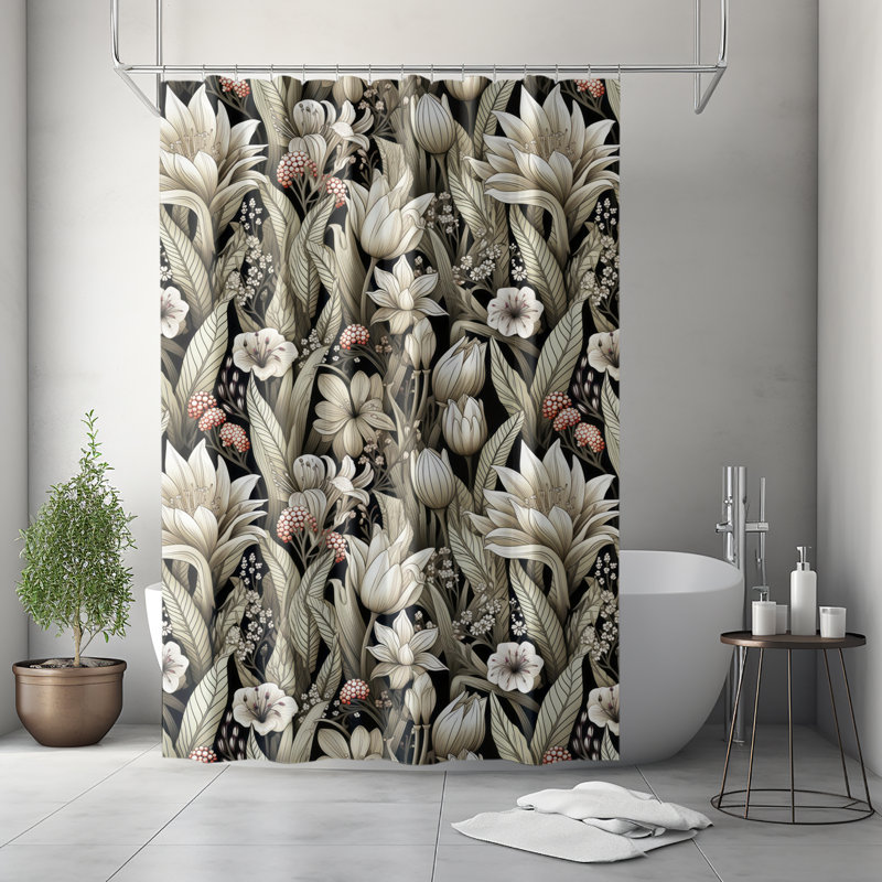 Rideau de douche Ellerslie, H 83 po x l 70 po, Beige