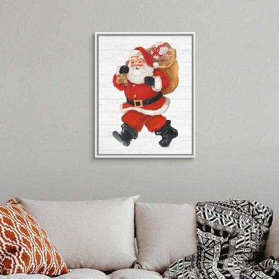 " Nostalgic Santa II " Watercolor Painting