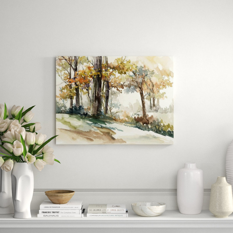 Dance Of Tree Painting by Sara Brown, Outdoor, 40" H x 54" W x 1.5" D