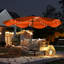 292cm Lighted Tilt Beach Parasol