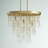 Livorno 4-Light Chandelier in Noble Brass