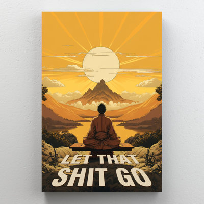 «Garfinkel Yoga Let That Shit Go On», impression sur toile