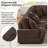 129" Oversized Sectional Sofa U-shaped Sofa Couch Modern Sofa Upholstered in Soft Corduroy with a Chaise Lounge for Living Room, Brown-1966797688