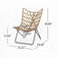 Chaise d'extérieur en osier Papasan