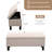 Upholstered Storage Bench, Linen Button-tufted End of Bed Bench for Living Room, Bedroom-636717926