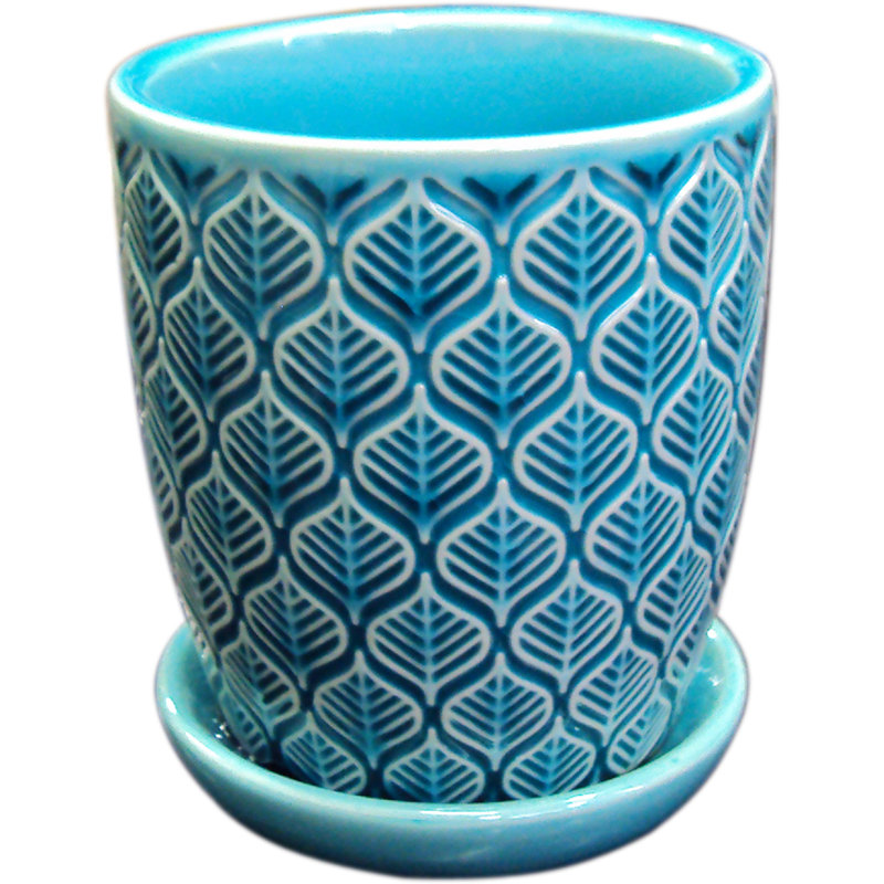 Kutsal Ceramic Pot Planter, Green