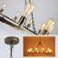 Turco 12 - Light Wagon Wheel Chandelier-1813621330