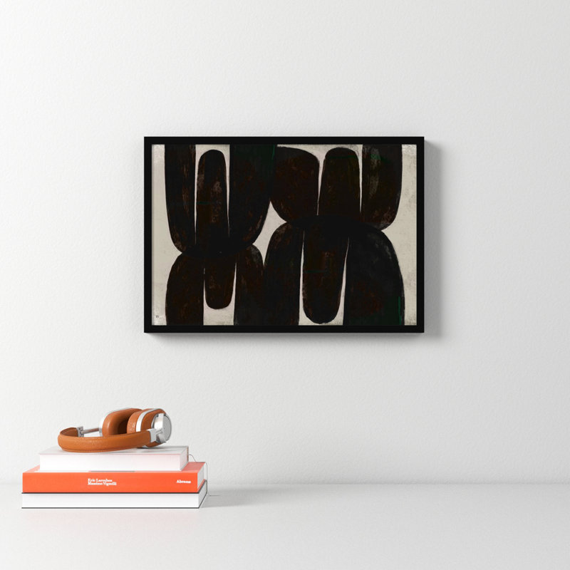" Stretched " by StudioM Painting Print, Black, 14" H x 20" W x 1.25" D