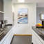  «Calm Blue Coast 2» par Annie Warren, art mural en verre acrylique, 24 po x 36 po-1756941842