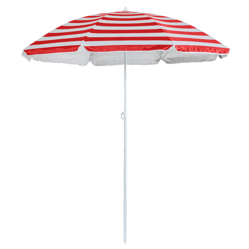 Harbour Housewares - Metal Beach Parasol, Red