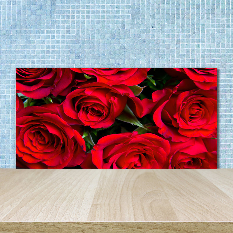 Alduina 50cm W x 100cm L Glass Peel and Stick Panel