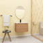 Meuble-lavabo mural 24 po / 28 po avec lavabo en céramique et porte à fermeture en douceur-1100225122