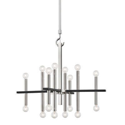 Lustre géométrique unique à 16 lumières Colette