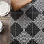 Carreau de porcelaine mate pour plancher et mur 7,87 po x 7,87 po Script Stripe-61798042