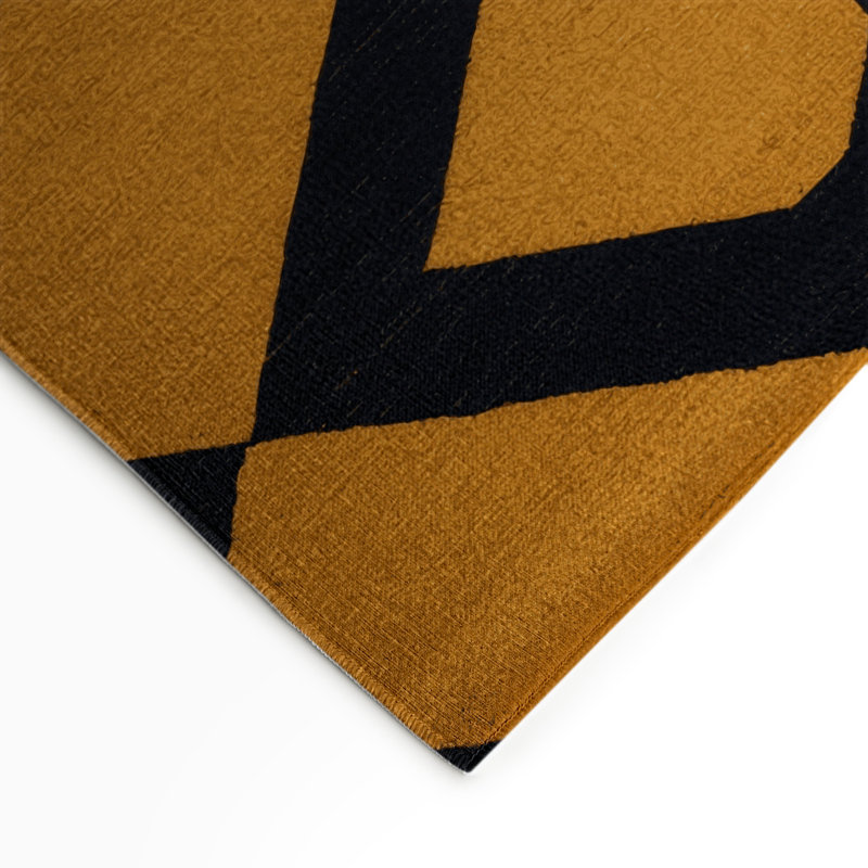 Tapis intérieur / extérieur noir à carreaux, Rectangle 9 pi x 12 pi