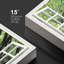 Fenêtre de paysage «Modern White Window donnant sur un pont par un lac entouré d'arbres» sur toile-98448319