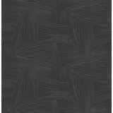 Reid Black Woven Geometric Wallpaper