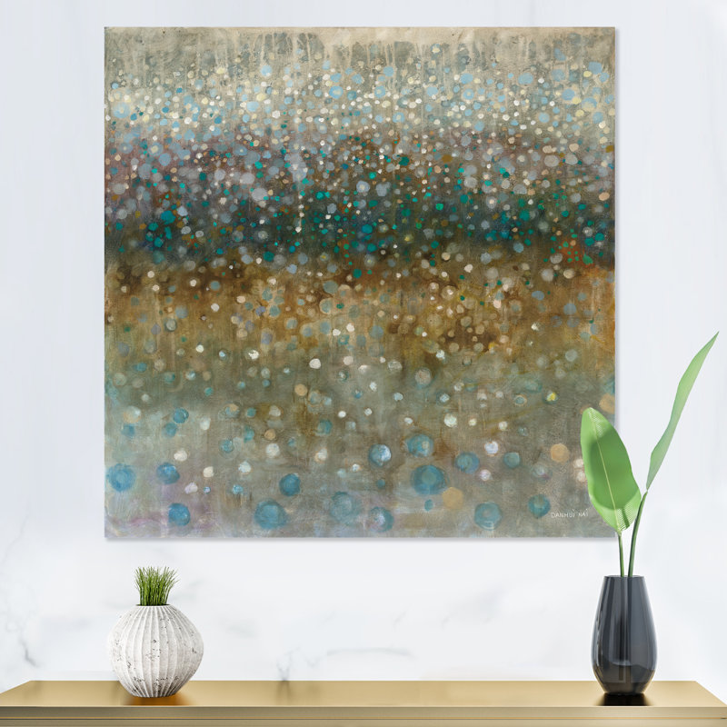 «Brown Rain», reproduction d'art sur toile tendue, H 46 po x l 46 po x P 1,5 po