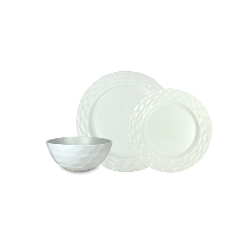Truro 3 Piece Handmade Porcelain China Dinnerware Set