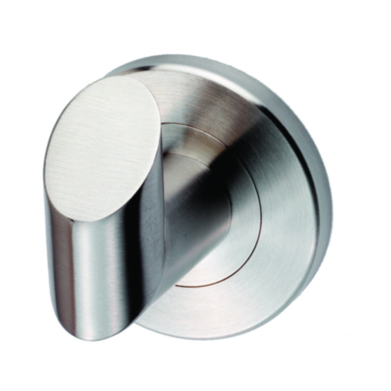Gudmand Wall Mounted Robe Hook, Satin Stainless Steel