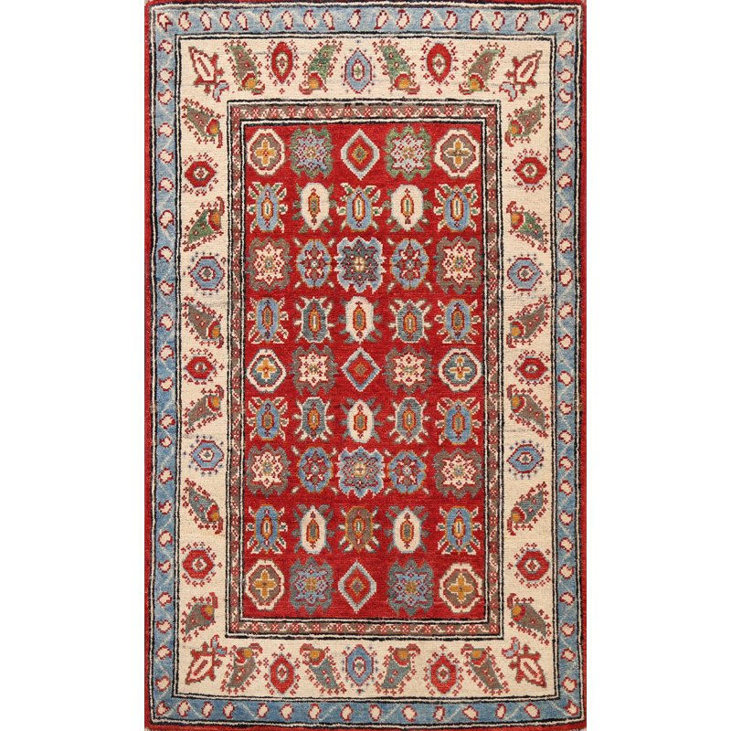 Tapis oriental géométrique Kazak 3