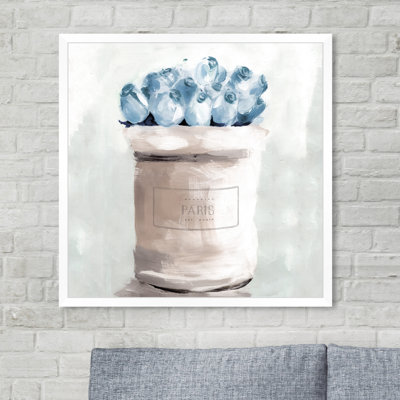 " Blue Flowers From Paris Square "