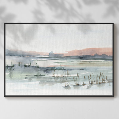 " Marsh Cattails II " Painting Print