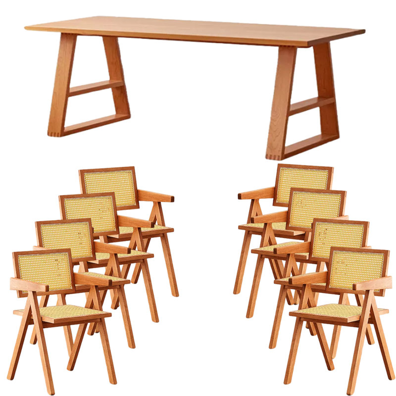 Ensemble de salle à manger rectangulaire l 33,46 po, H 29,52 po x L 86,61 po x l 33,46 po