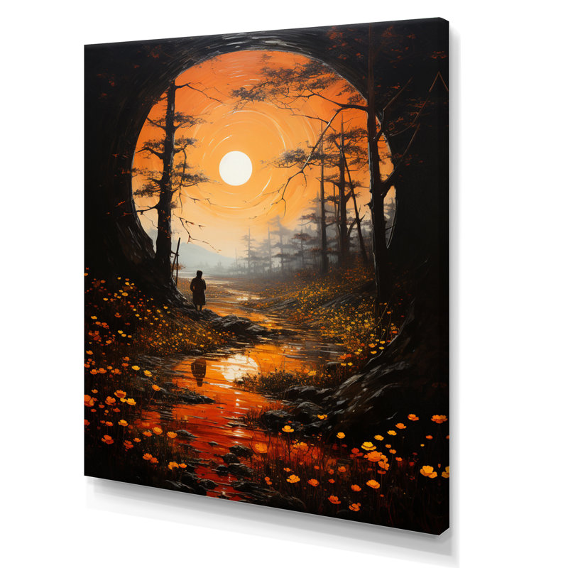 Impression sur toile encadrée, "Zeuminra", H 32 po x l 16 po x P 1 po, Toile tendue
