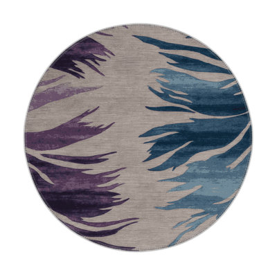 Watercolor Gray Indoor and Outdoor Area Rug