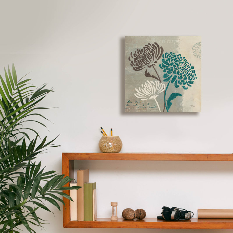 «Epic Graffiti» «Chrysanthemums 2» par Wellington Studio, art mural sur toile, H 12 po x l 12 po x P 0,75 po