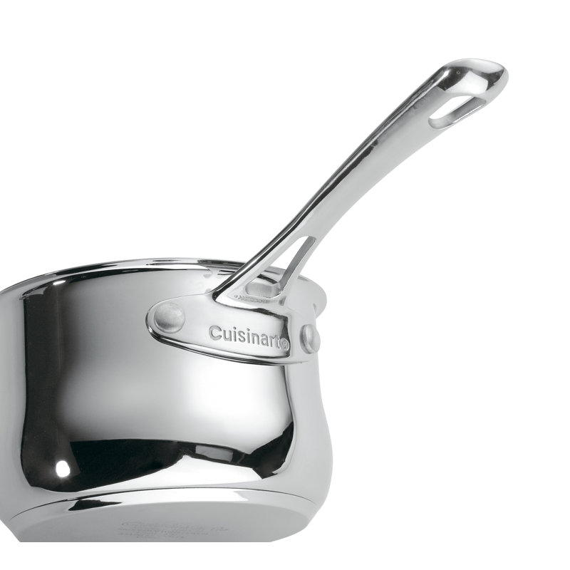 Casserole en acier inoxydable avec couvercle, 1 pt