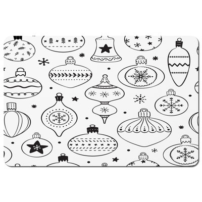 Franks Polyester, Wood/Bamboo No Pattern Rectangle Placemat