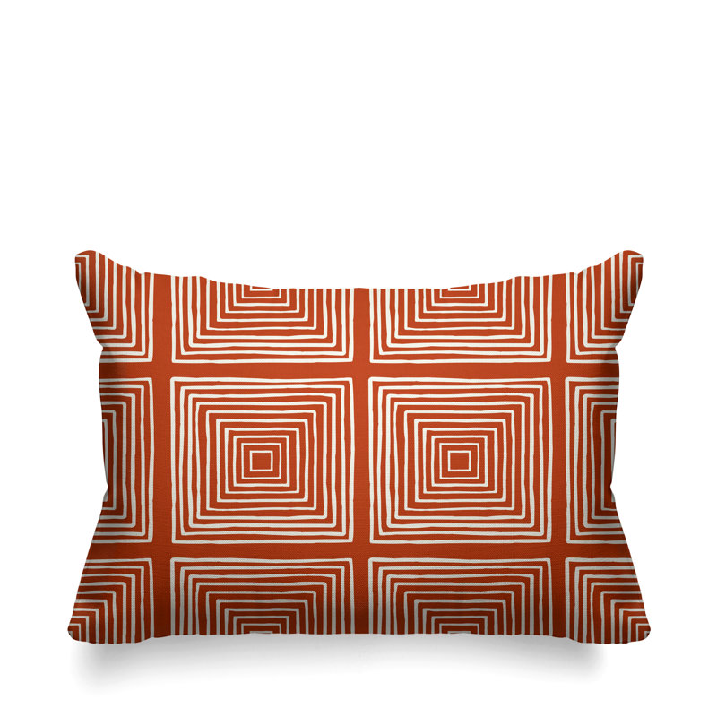 Housse et insert de coussin d'extérieur, Orangé