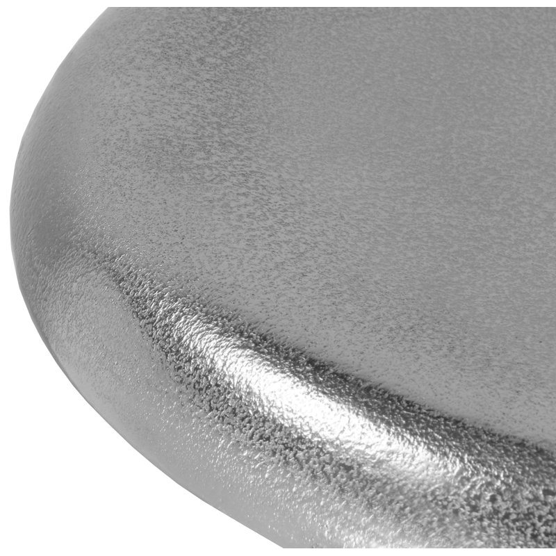 Tabouret tournant à hauteur réglable Dillard, Argent argent