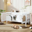 Armoire pour chat moderne en bois avec griffoir en sisal, litière pour chat avec rangement, table d'appoint