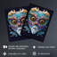 Wall Art Print Noh Theatre Mask Painting Intricate Details Floral Designs Supernatural Japan Creature Portrayal Forest Deity Role Poster