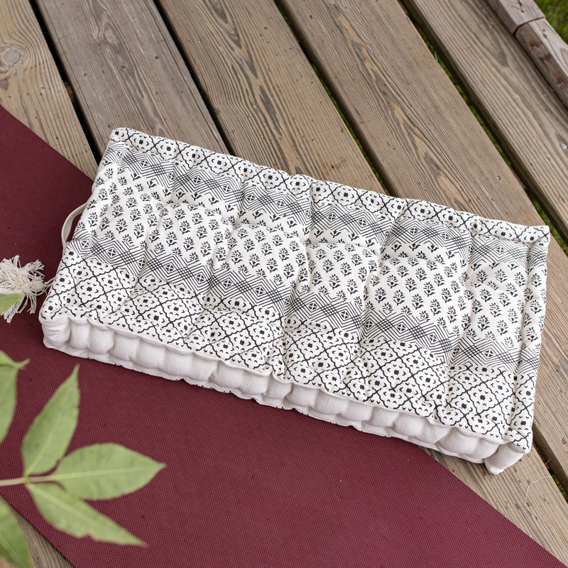 Boho Fringed Cotton Throw Pillow