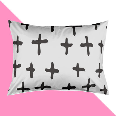 Taie décorative croisée à la main