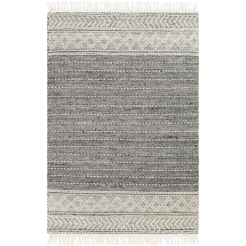 Beera Handmade Handwoven Area Rug in, Rectangle 5' x 7'6"