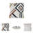 Jafiya Geometric Cotton Reversible Throw Pillow
