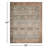 Pratt Oriental Area Rug in Ocean/Rust-1123255369