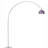 White Marble Base Arch Floor Lamp