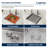 15" L x 15" W Drop-in Kitchen Bar Top-mount Stainless Steel Sink Workstation Kitchen Sink 16 Gauge Stainless Steel Single Bowl Sink