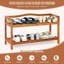 Range-chaussures autoportant en bois 2 paires à 2 niveaux